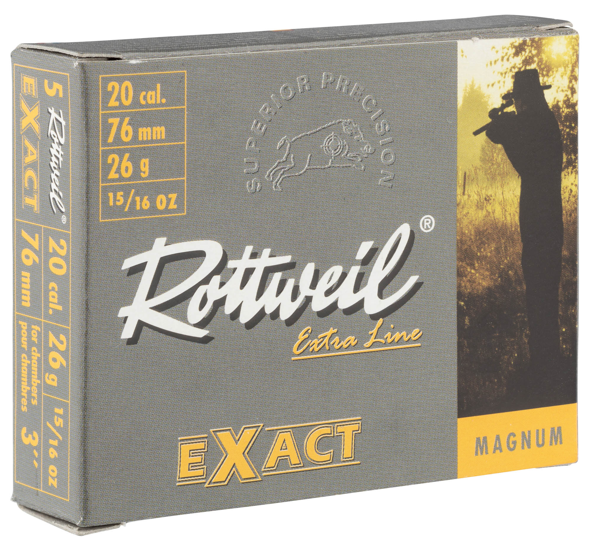 Cartouches Rottweil Exact Magnum Cal. 20/76 Cartouches Rottweil Exact Magnum Cal. 20/76